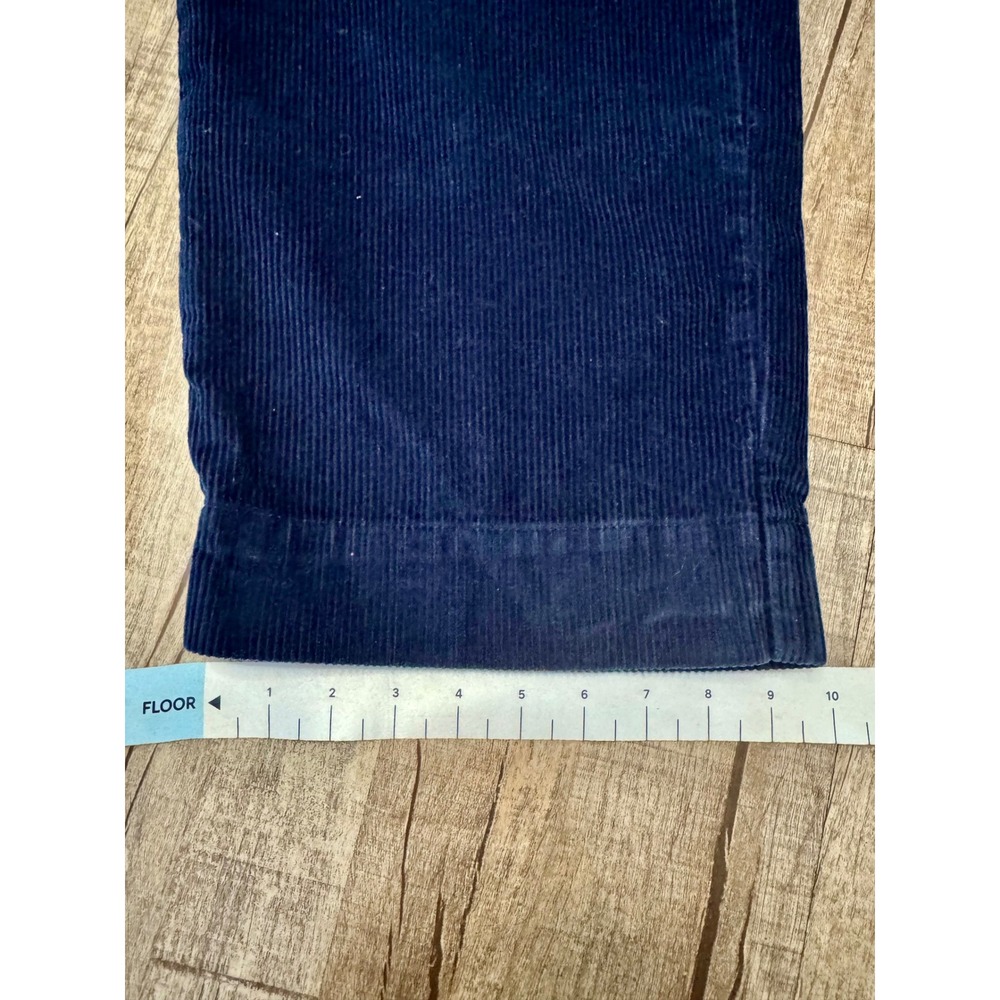 Old Navy High-Rise Wide Leg Corduroy Pants Navy Blue Womens Size 2 Petite - Picture 3 of 11